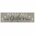 Youngs Wood Bless All Wall Plaque 37129